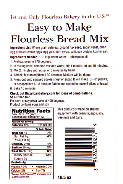 Flourless Bread Mix -- simple, easy to make, and wheat-free!