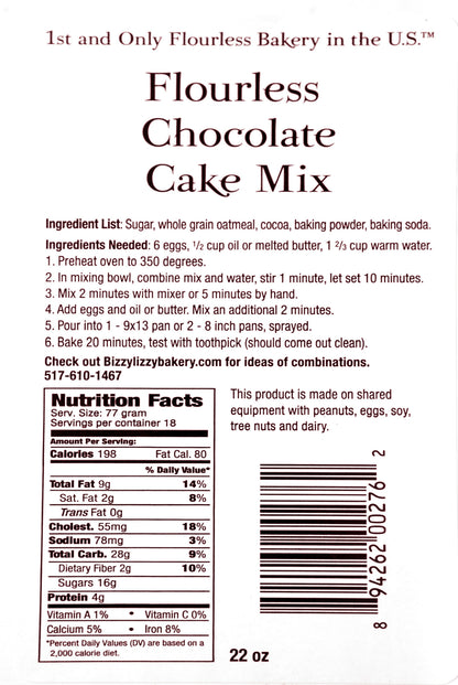 Flourless Chocolate Cake Mix