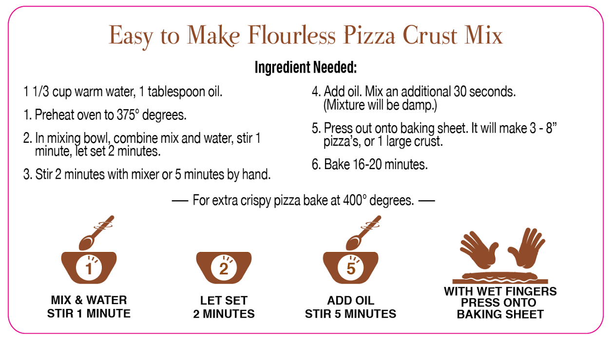 Easy to Make Flourless Pizza Mix